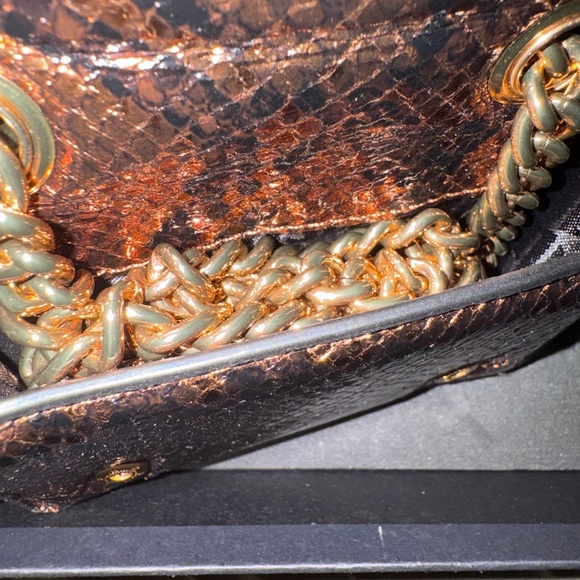 Kurt Geiger Brown Card Holder with Gold Embellishment - Picture 7 of 8